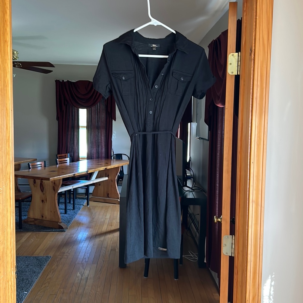 Emu 100% merino wool mini dress black size small